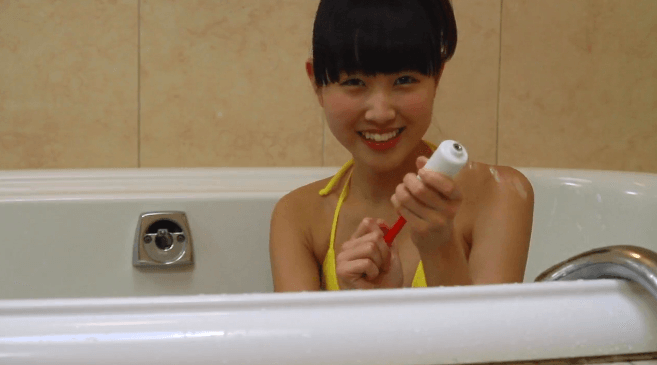 【U15アイドル】お風呂で擦りつけオ○二ー！！
